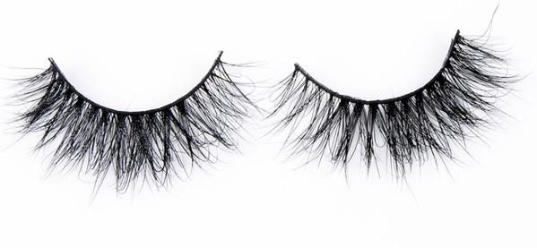 A set of full, voluminous 3D mink false lashes from Matrix Lash against a plain white background.