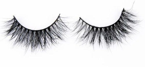 A set of full, voluminous 3D mink false lashes from Matrix Lash against a plain white background.