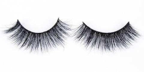A set of wispy, romantic 3D mink false lashes from Matrix Lash against a plain white background.