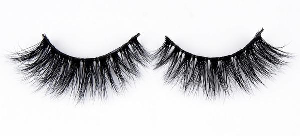 A set of full, tousled 3D mink false lashes from Matrix Lash against a plain white background.