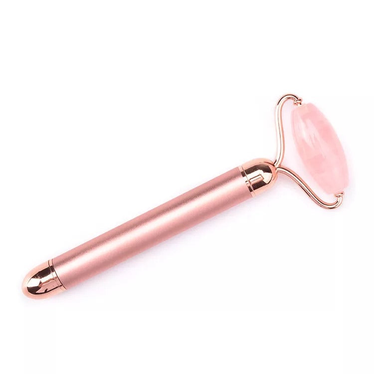 2 in 1 Vibrating Rose Quartz Jade Roller