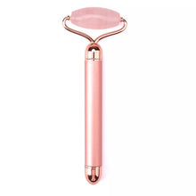 Load image into Gallery viewer, 2 in 1 Vibrating Rose Quartz Jade Roller